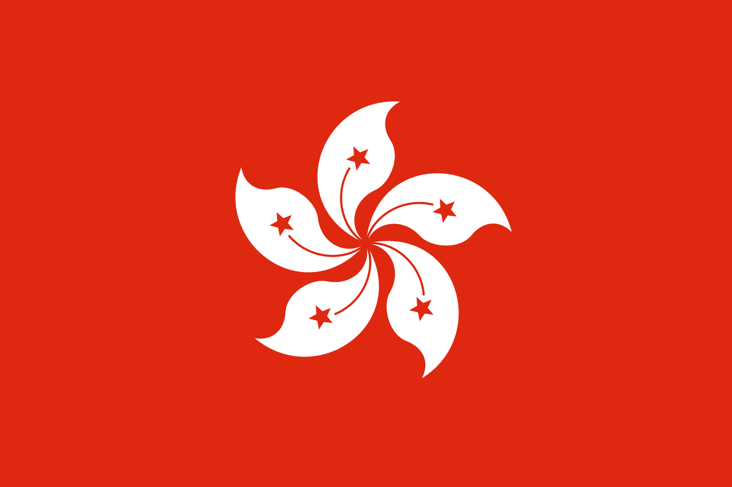 Hong Kong National Flag - Sewn image 0