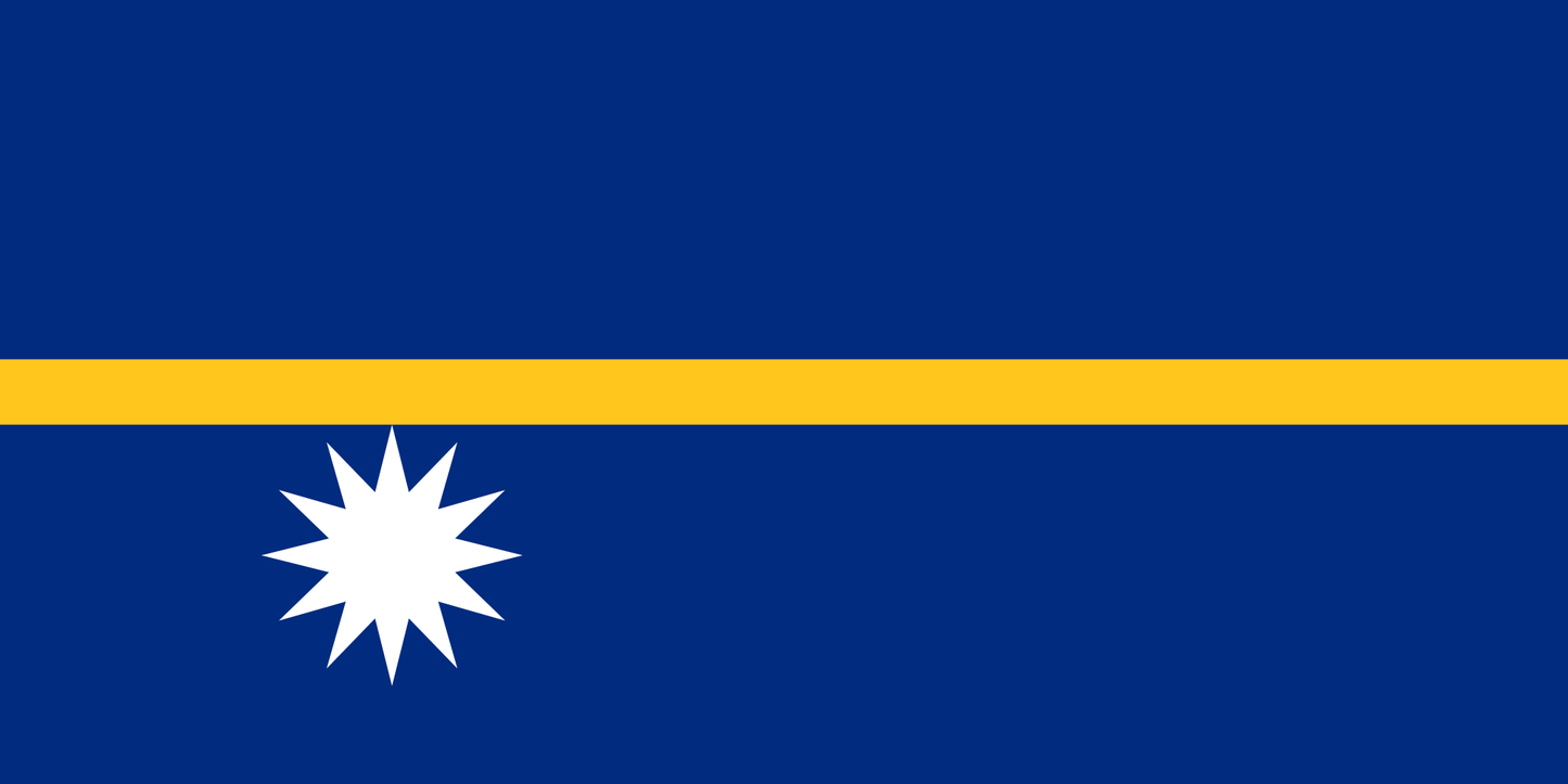 Nauru National Flag - Sewn image 0