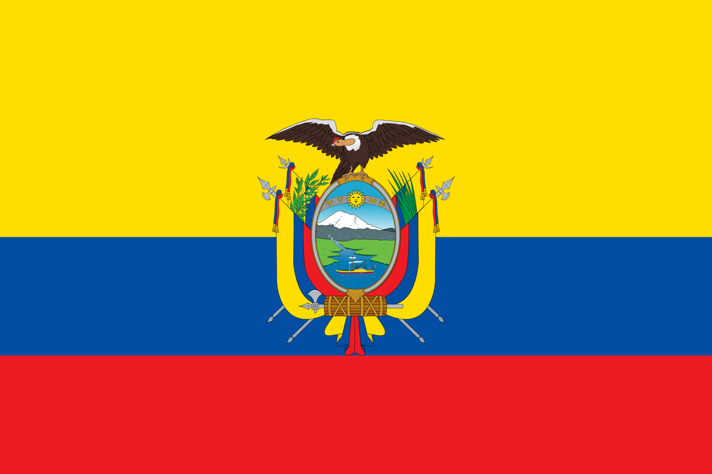 Ecuador National Flag - Sewn image 0