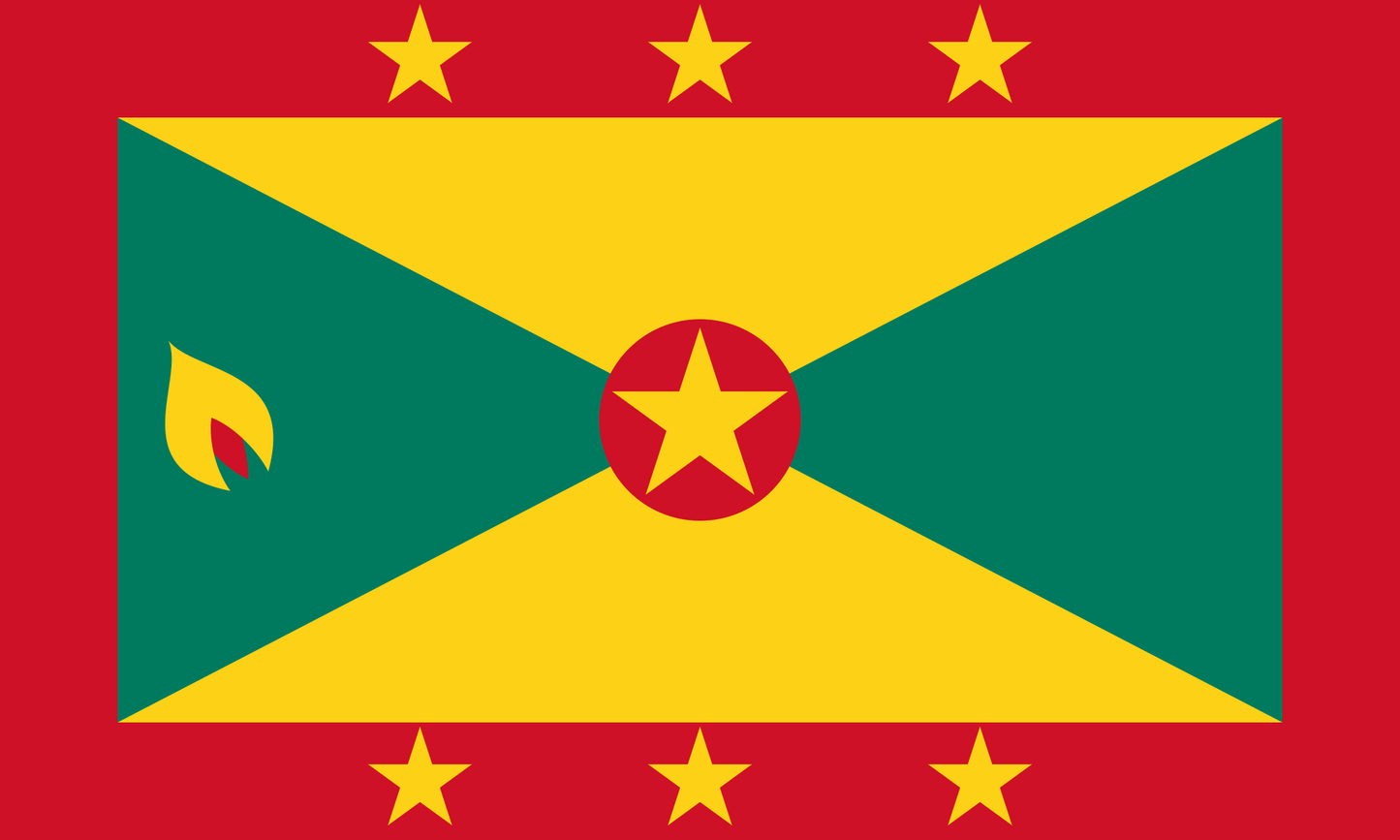 Grenada national flag - Sewn image 0