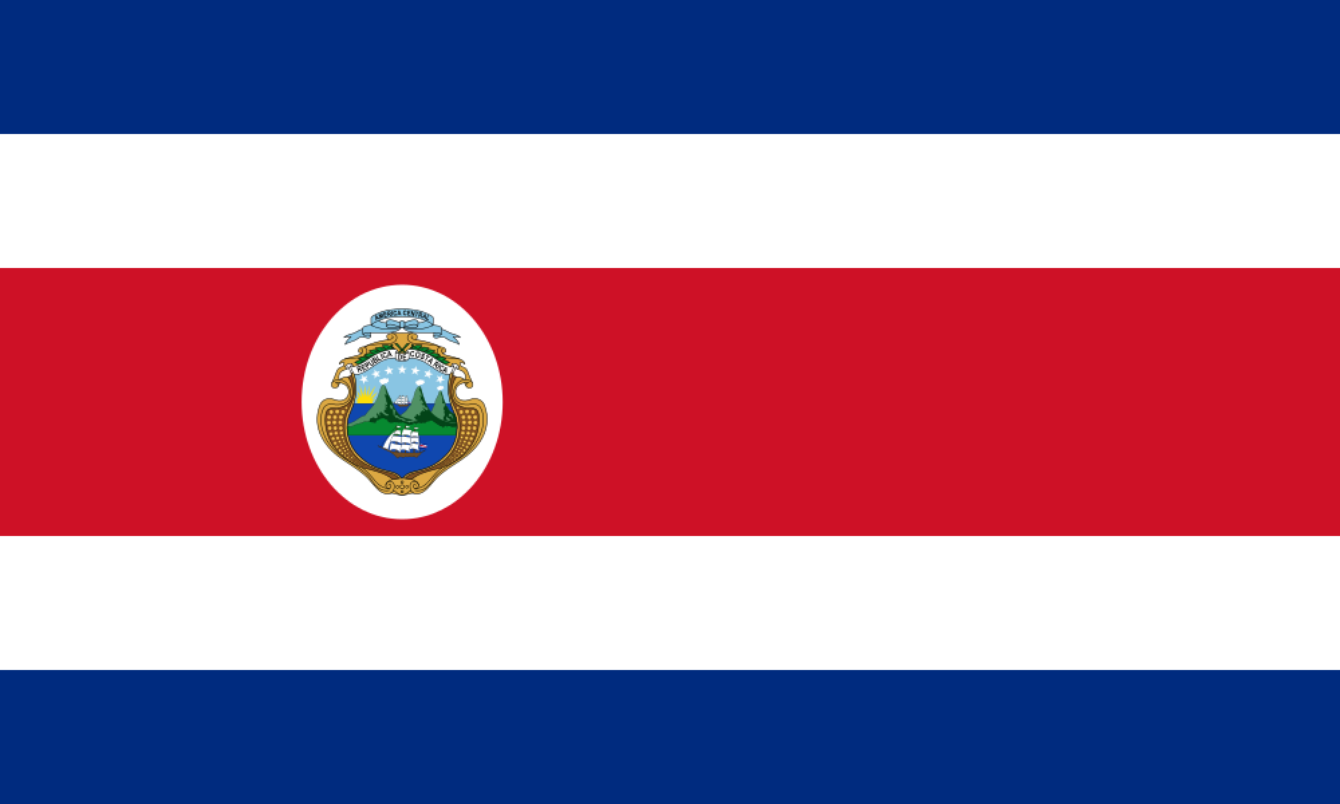 Costa Rica National Flag - Sewn image 0