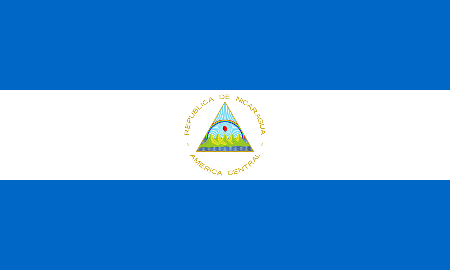 Nicaragua national flag - Sewn image 0