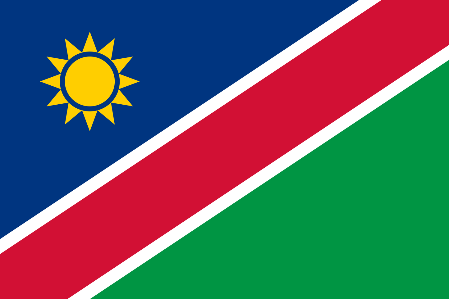Namibia national flag - Sewn image 0