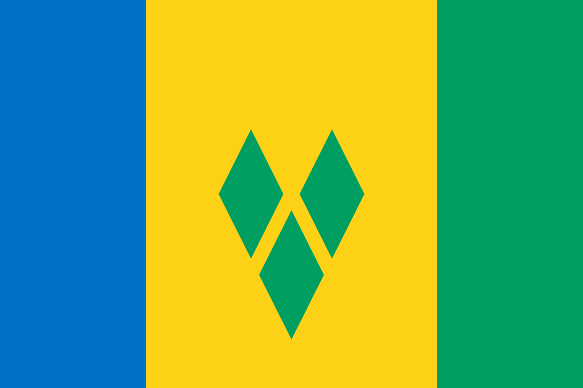 St. Vincent National Flag - Sewn image 0