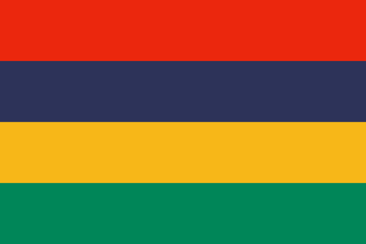Mauritius National Flag - Sewn image 0
