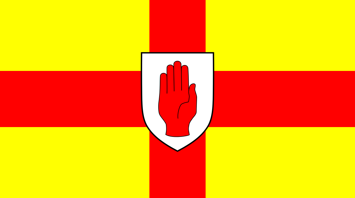 Red Hand of Ulster Irish Flag - Printed image 0