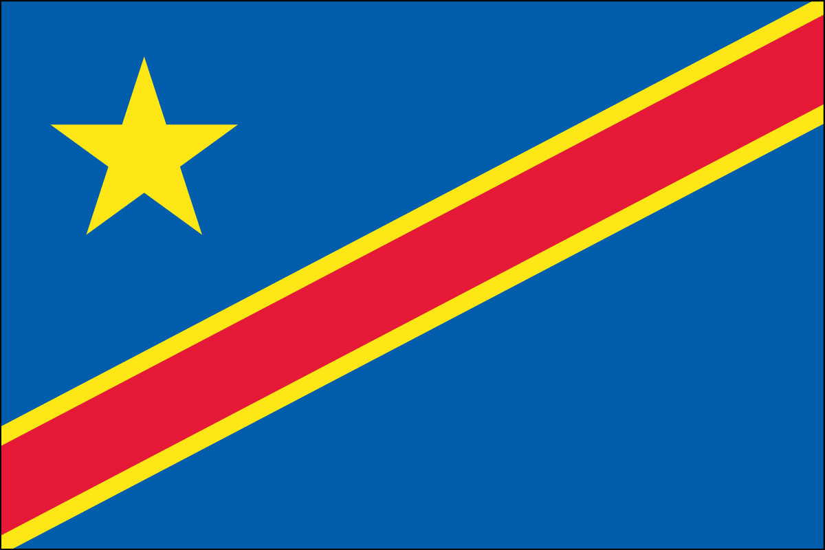Democratic Republic of Congo National Flag - Sewn image 0