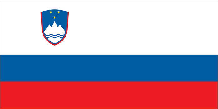 Slovenia national flag - Sewn image 0