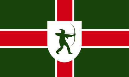 Nottinghamshire County Flag - Printed image 0