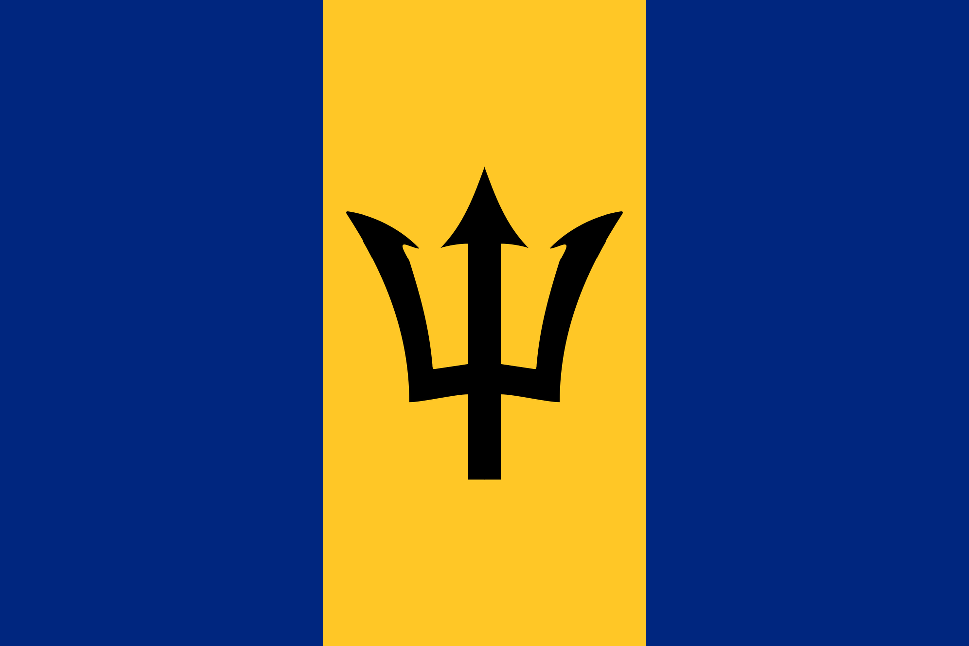 Barbados National Flag - Sewn image 0