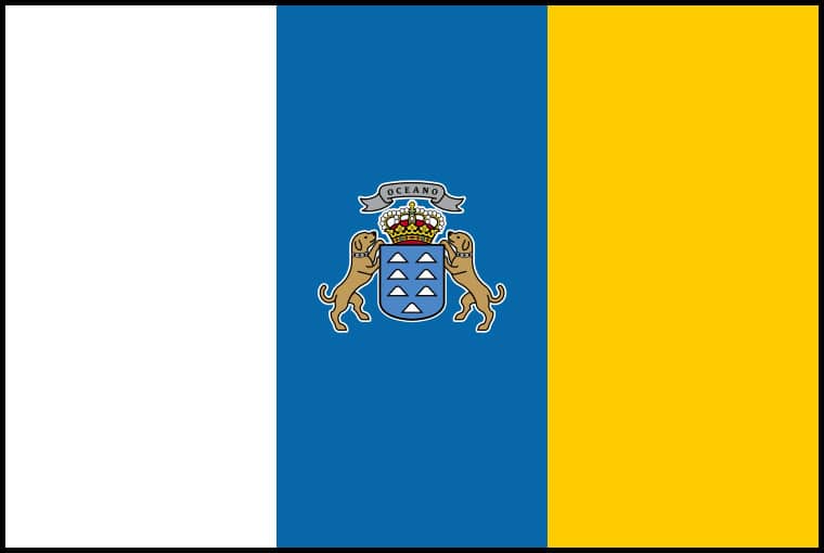Canary Isles National Flag - Sewn image 0