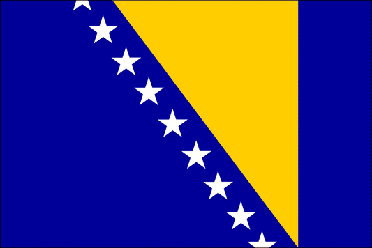 Bosnia & Herzegovina national flag - Sewn image 0