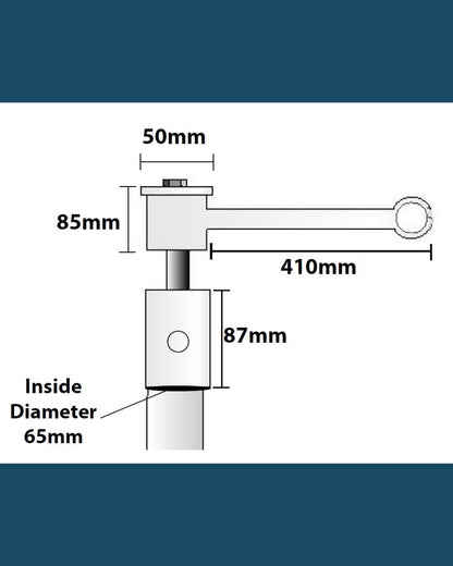 Windsock Pole Swivel Arm System