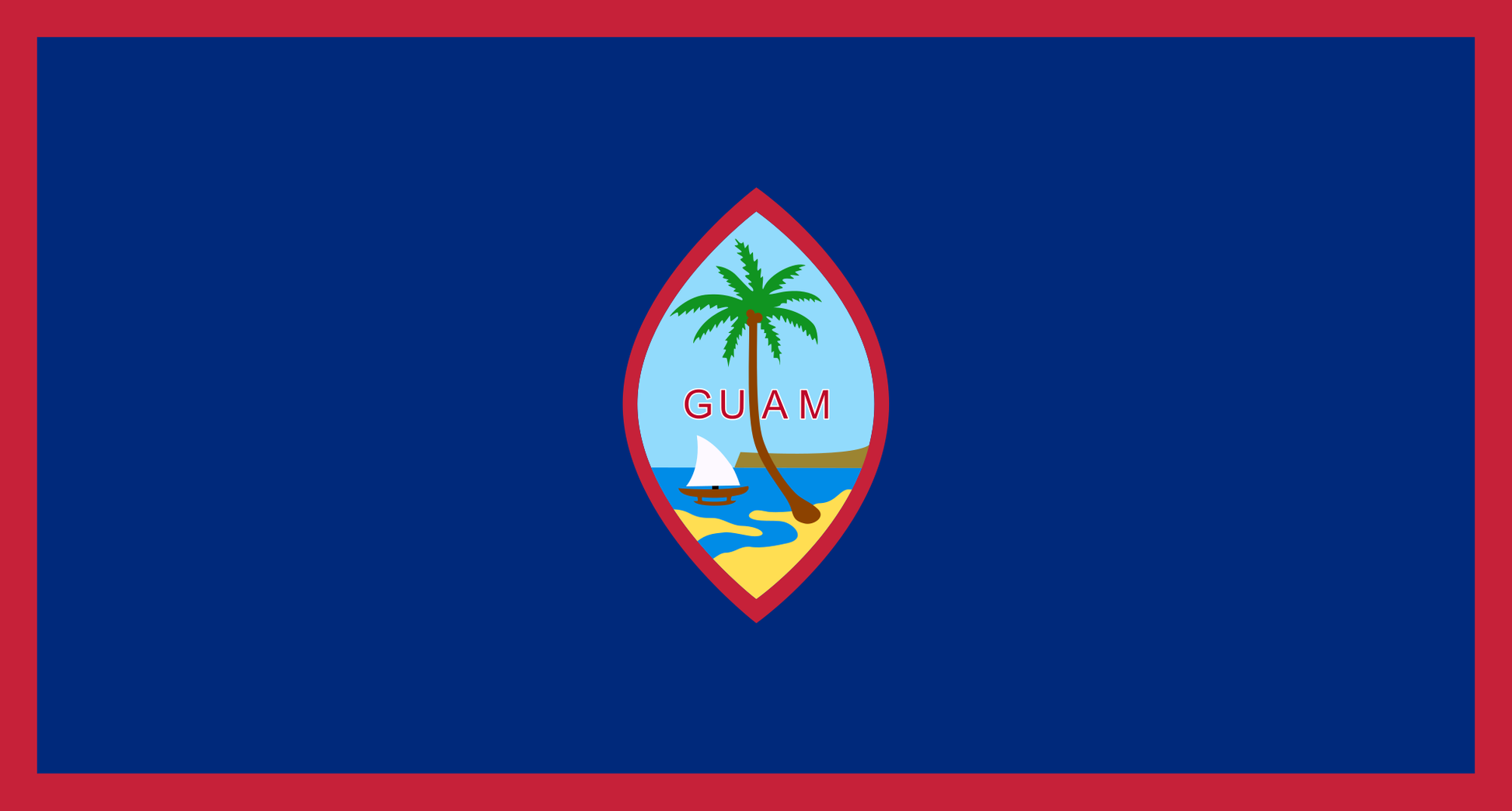 Guam national flag - Sewn image 0