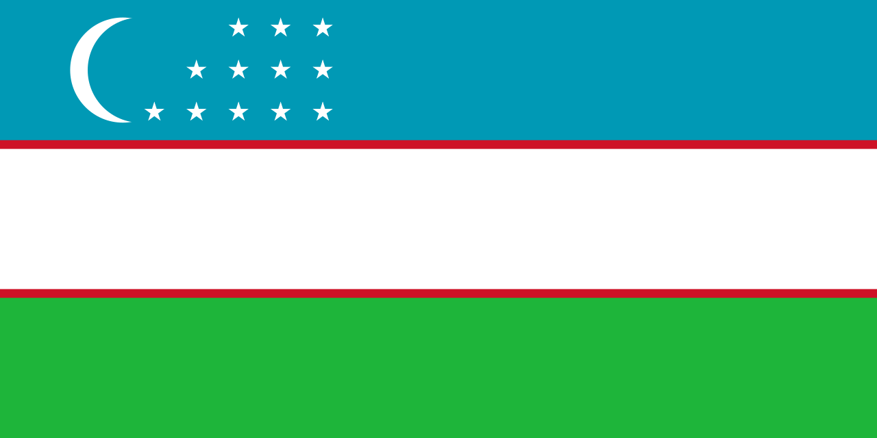 Uzbekistan national flag - Sewn image 0