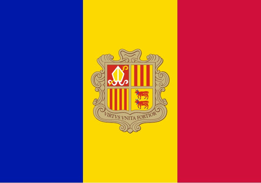 Andorra National Flag - Sewn image 0