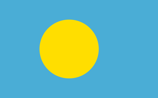 Palau National Flag - Sewn image 0
