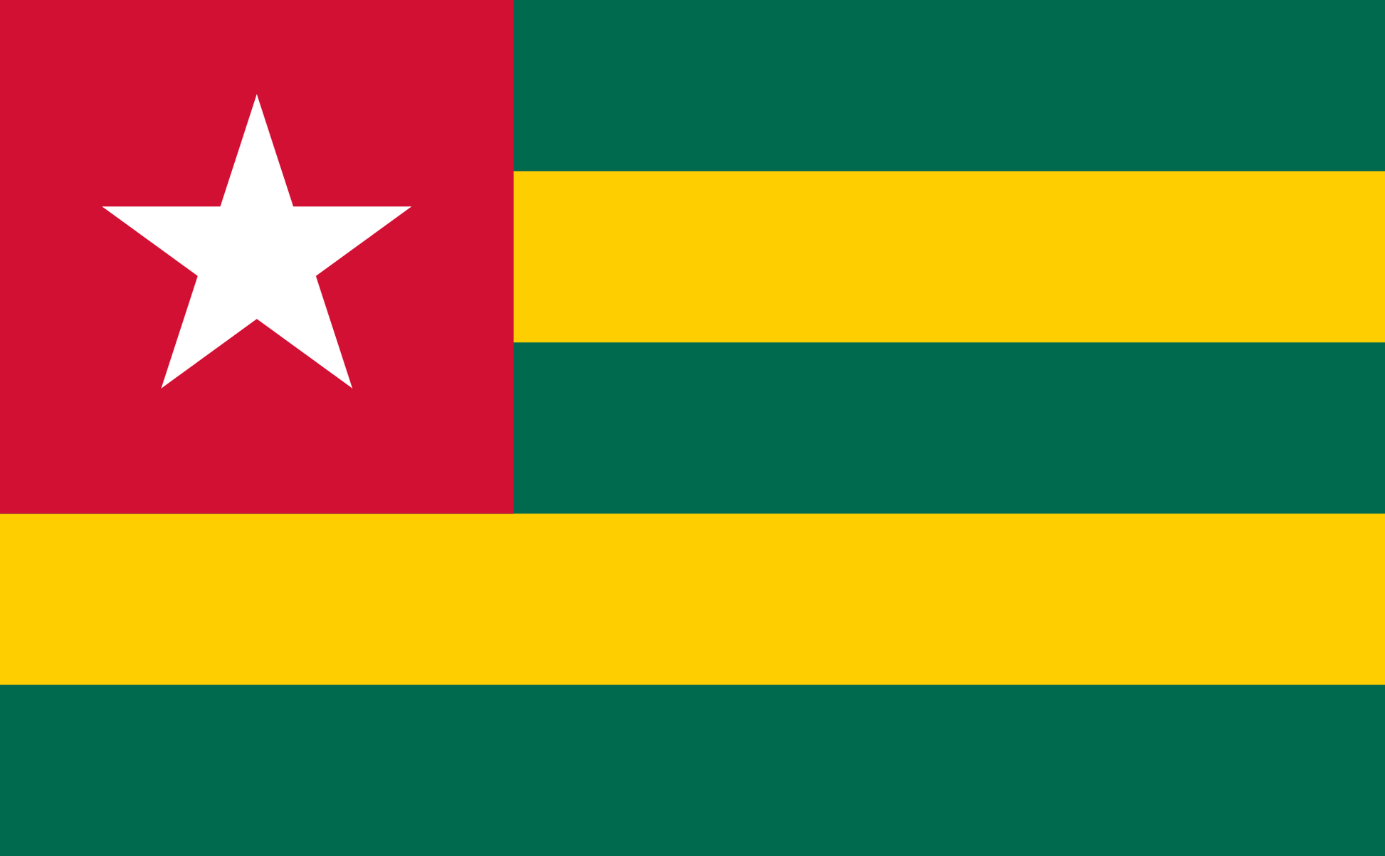 Togo National Flag - Sewn image 0