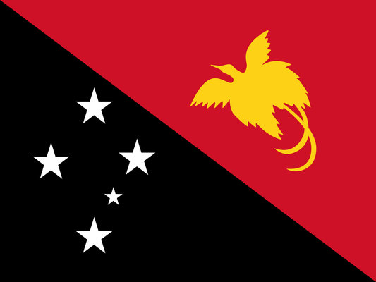 Papua New Guinea national flag - Sewn image 0