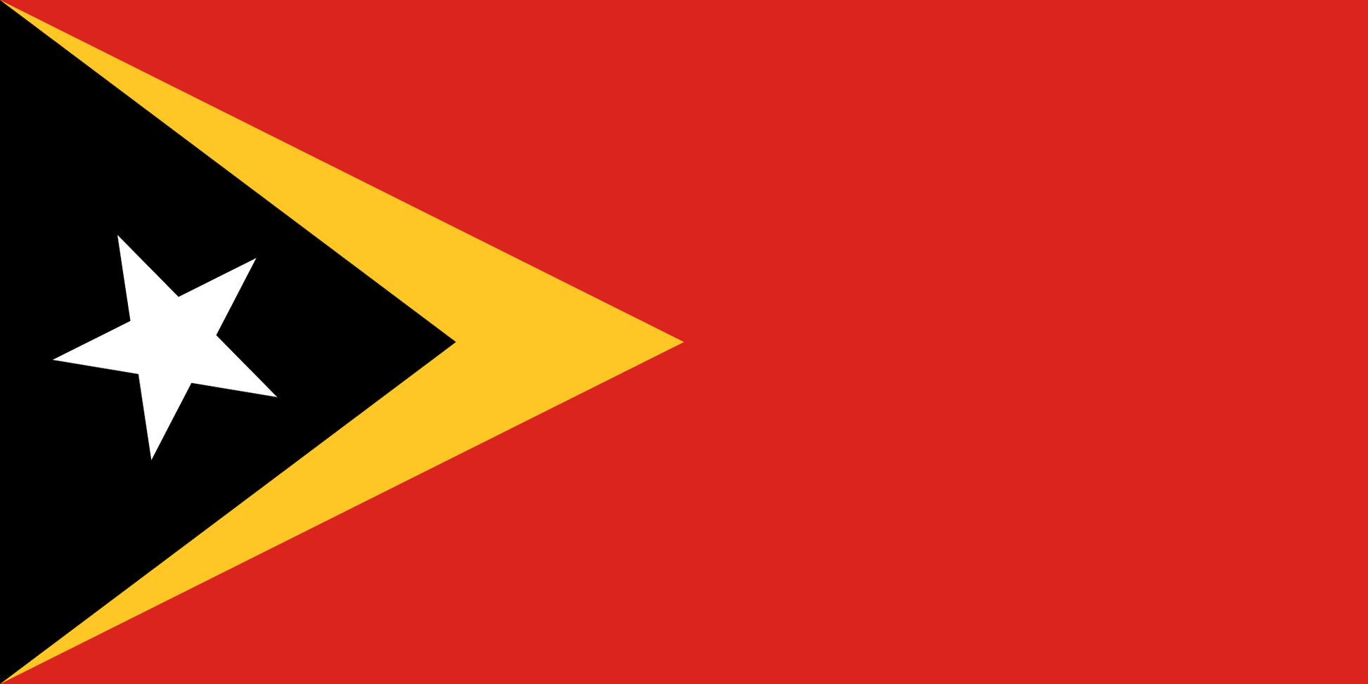 East Timor National Flag - Sewn image 0